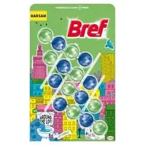 Чистящее и освежающее средство для унитаза Bref Warsaw 4x 55г