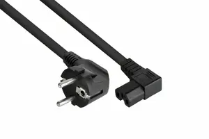 Kabelmeister SK0151-S050 кабель питания Черный 5 m Силовая вилка тип E+F Разъем C15