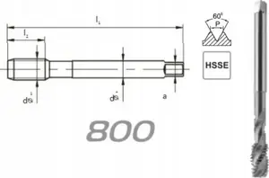 Fanar D2-511101-0245 M24x1.5 DIN-374C R40 HSSE 800 Machine Tap