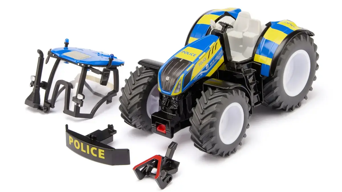 Siku 3297 New Holland policijas traktora modelis Photo 2