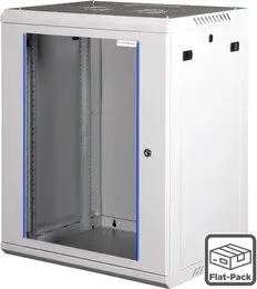 Настенный телекоммуникационный шкаф Wirewin WCAB PS3 600X450X12U FP 12U светло-серый