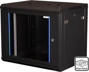 Настенный телекоммуникационный шкаф Slim Wirewin WCAB PS3 600X450X6U B FP 6U черный