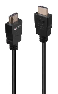 Кабель HDMI Lindy High Speed 1м, 4K 60Гц, позолоченные разъемы, черный
