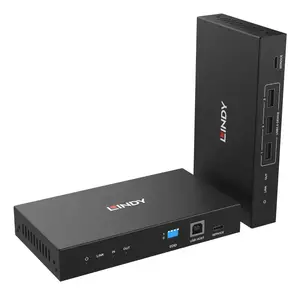 Lindy 39366 HDMI KVM и ИК оптоволоконный удлинитель 4K60