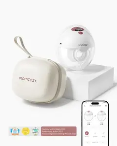 Momcozy M5 Smart bezvadu elektriskais krūts piena sūknis, DoubleFit tehnoloģija, sarkans