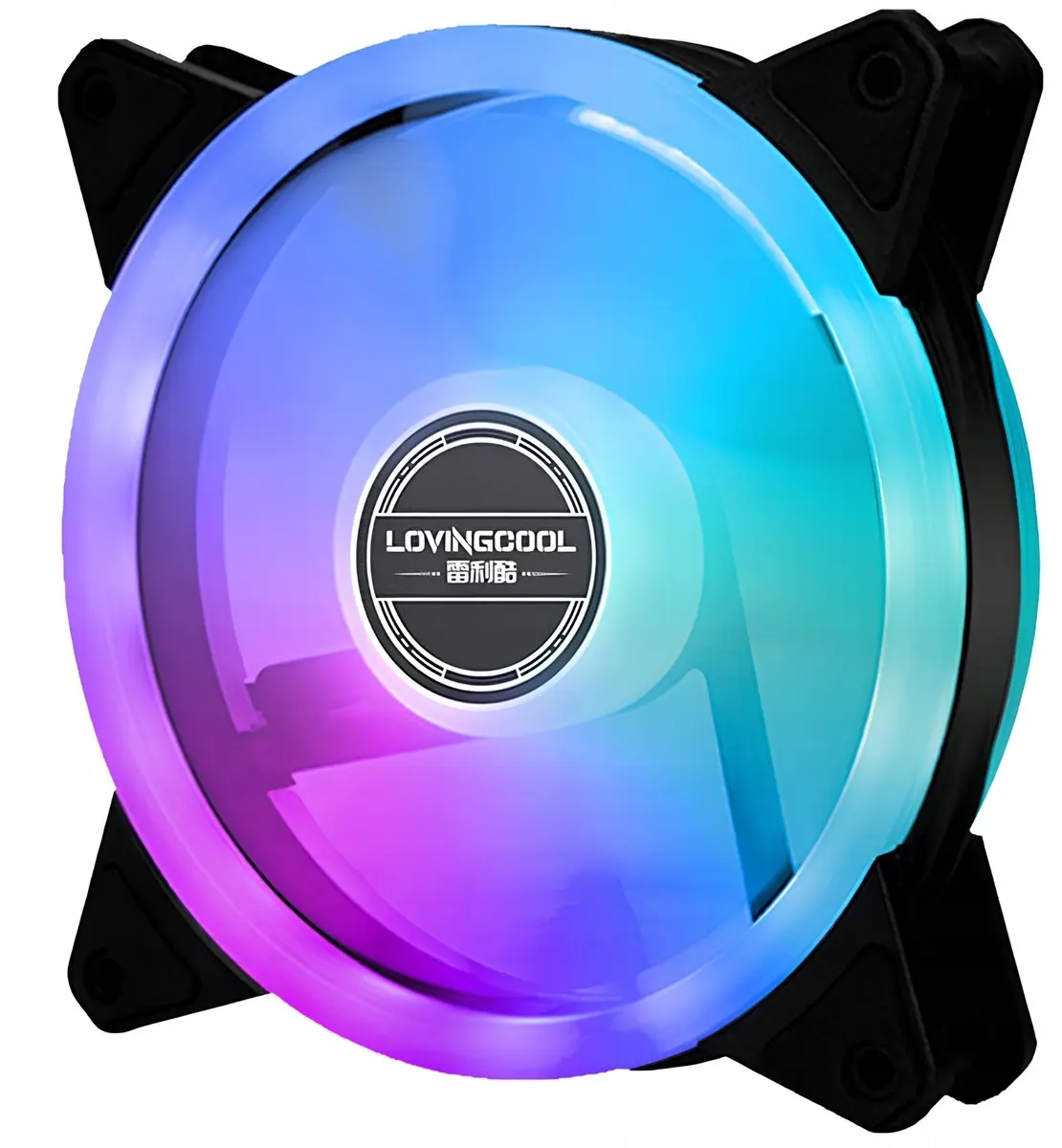 Lovingcool YY-120-BLACK-LOGO 120mm ARGB datora korpusa