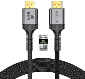 Tech-Protect Ultraboost HDMI 2.1 kabelis, 8K 60Hz, 4K 120Hz, 200cm, melns