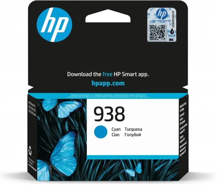 HP 938 ciāna oriģinālā tintes kasetne
