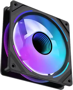 Lovingcool S-1200-MIRROR-BLACK korpusa ventilators, 120 mm, 1600 apgr./min, ARGB