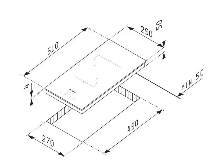 Мини-кухня PYRAMIS с керамической панелью Schlosser Photo 5