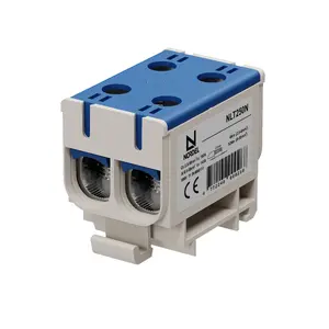 NLT250 Universālā spaile 2x2,5–50 mm², zila, alumīnija/vara (Al/Cu) vadītājiem