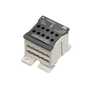 NORDEL NLDB200A sadales spailes Al/Cu 200A, ieeja 1x10-95 mm² un 1x6-25 mm², izeja 6x2.5-25 mm²
