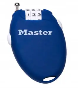 Master Lock 4603EURD Combination Padlock with Retractable Cable