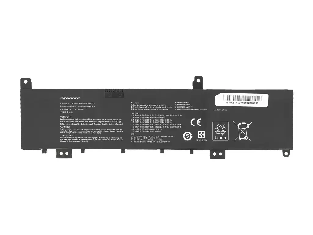 Movano C31N1636 Battery for Asus VivoBook X580 N580 Series Photo 5