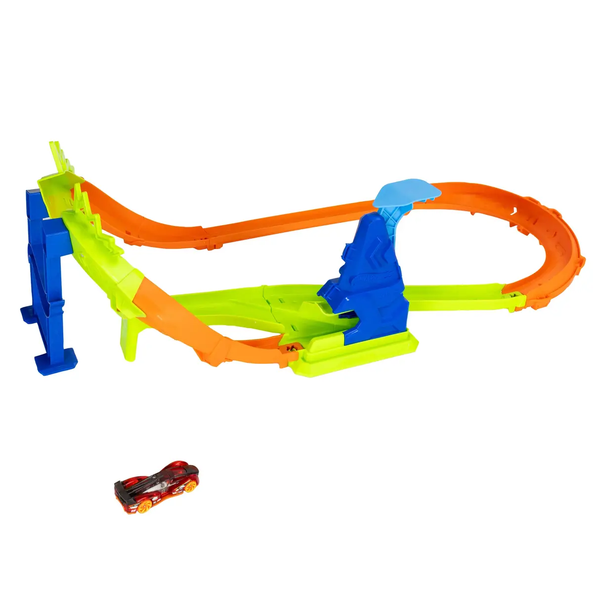 Mattel Hot Wheels Stunt Tracks Jump Circuit Speedway komplekts Photo 4
