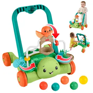 Игровой ходунок-каталка Fisher-Price Moves with You Turtle с 5 шариками