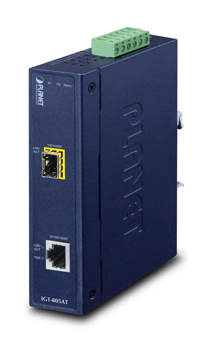 Tīkla mediju konvertors PLANET IGT-805AT, 4711605281119
