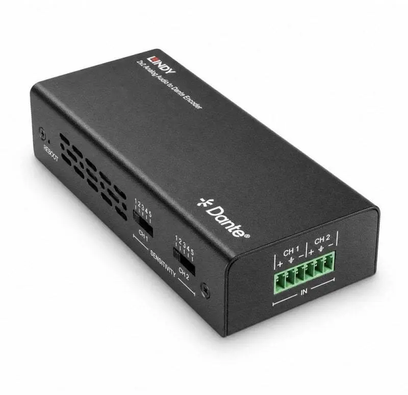 Lindy 70622 2-Channel Analog Audio to Dante Encoder Photo 5