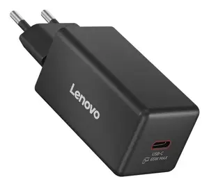 Lenovo 40AW65WBEU universāls 65W USB-C GaN iekštelpu lādētājs