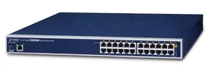 Managed Gigabit Ethernet PoE Switch PLANET HPOE-1200G — 24x 10/100/1000 RJ-45, 1U, blue