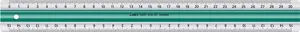 Linex Linex S30MM, Acrylic, Green, Transparent, cm, mm, 30 cm, 34 mm, 1 pc(s)