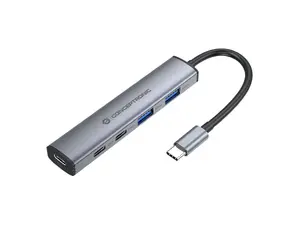 Conceptronic HUBBIES22G 4-portu USB 3.2 Gen 1 centrmezgls ar 2x USB-C un 2x USB-A pieslēgvietām, 5Gbps, 100W Power Delivery