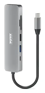Port Designs 900162 interfeisa centrmezgls USB Veids-C Sudrabs