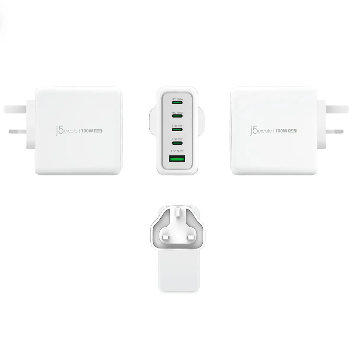 Зарядное устройство j5 create JUP53100 100W GaN Photo 2