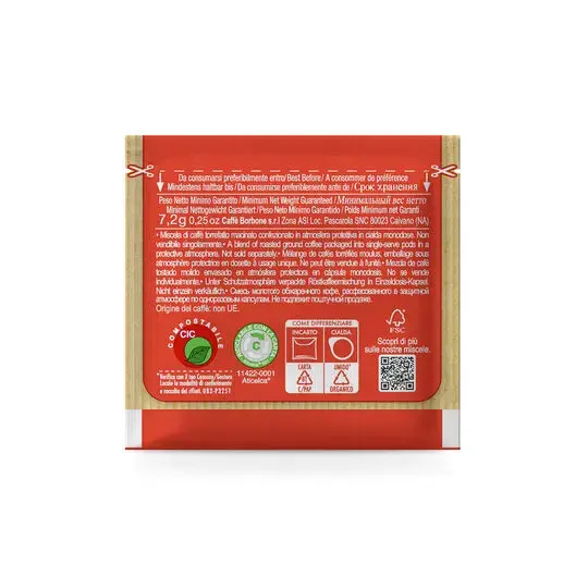 Кофейные чалды Caffe Borbone Miscela Rossa ESE 100 шт Photo 3