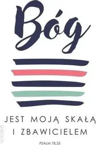 Szaron Magnes na lodówkę - Bóg jest moją skałą