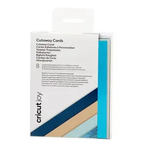 Карточки для вырезания Cricut Joy Cutaway Cards, синий и хаки, 8 штук