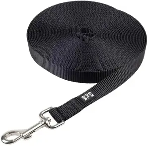 Duvo+ Training Leash, 15m x 20mm, Black