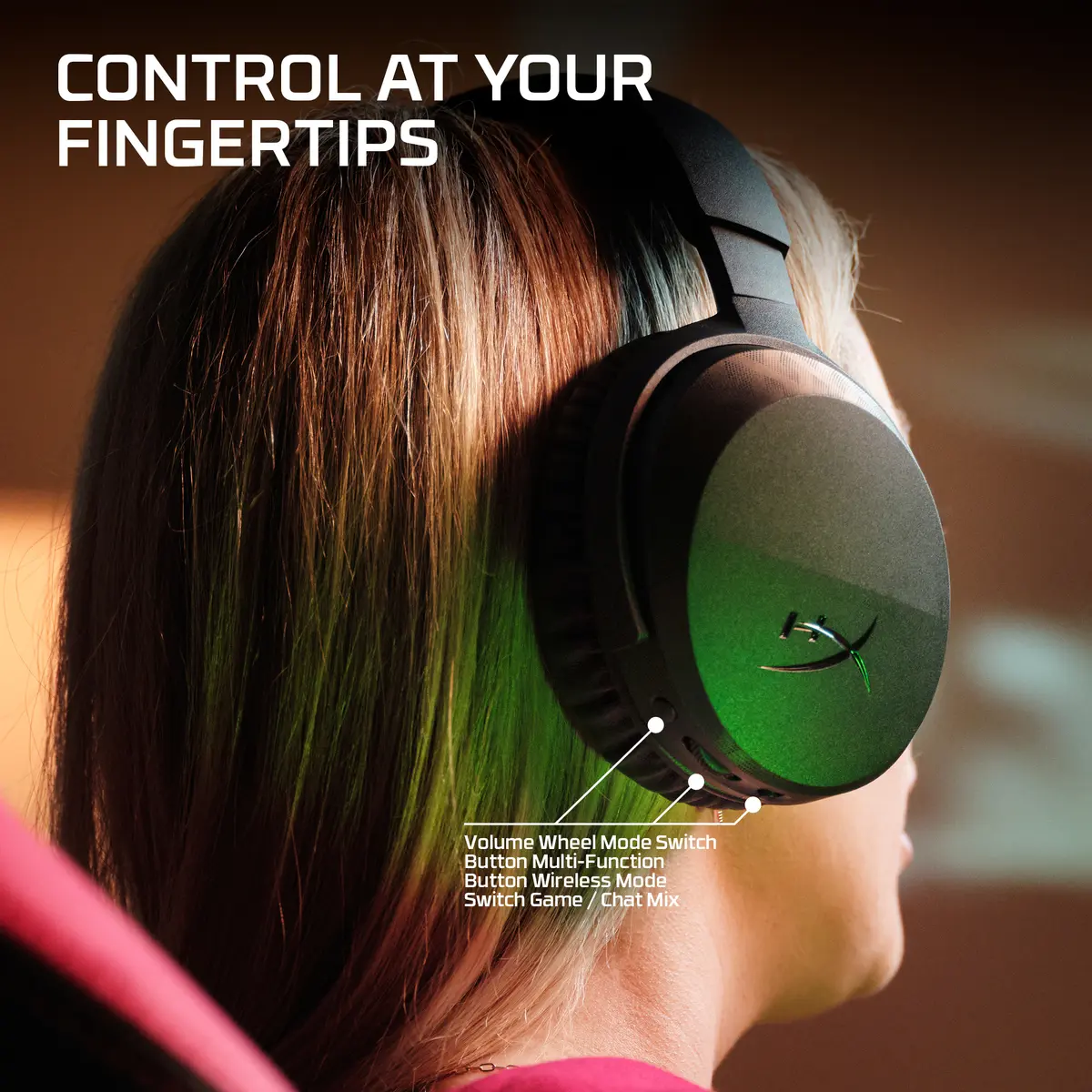 HyperX CloudX Stinger 3 bezvadu spēļu austiņas Xbox Photo 9