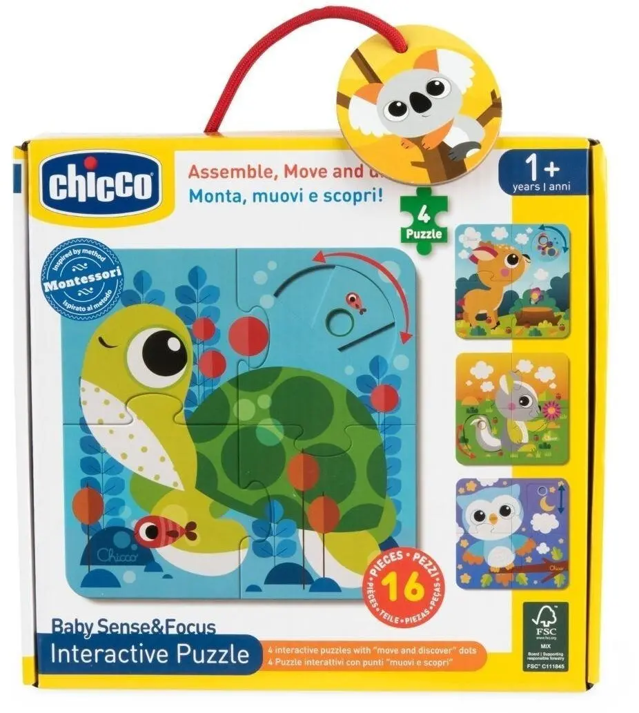Chicco pirmo puzļu komplekts mazuļiem, 8058664184736