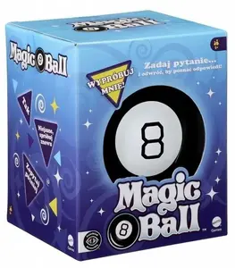 Mattel Magic 8 Ball Fortune Telling Toy Polish Version JRT29
