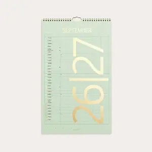 Mayland-Burde Studie Familiekalender 2026/2027 Wall Calendar, 12 Pages