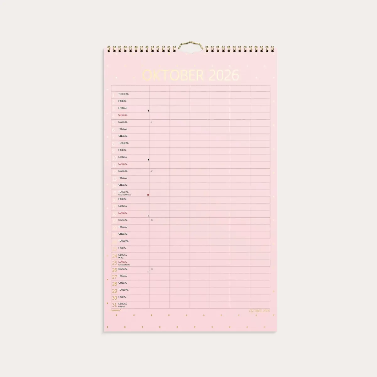 Mayland-Burde Studie Familiekalender 2026/2027 Wall Calendar Photo 2