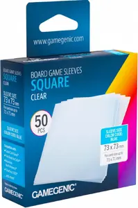 Gamegenic Square Board Game Sleeves 73x73 mm, 50 Pieces