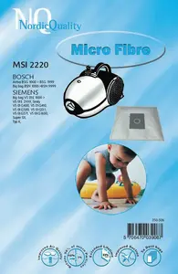 Putekļu sūcēja maisiņi Nordic Quality NQ-59, 5 gabali