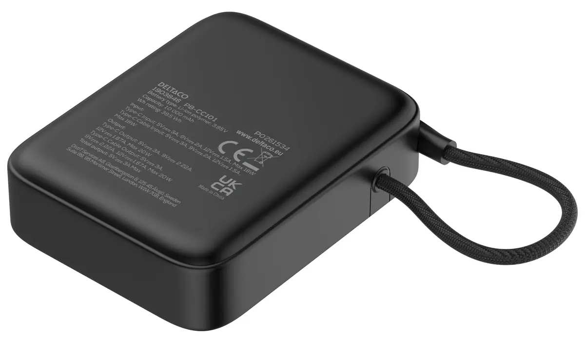 Deltaco PB-CC101 ārējais akumulators 10000 mAh Photo 3