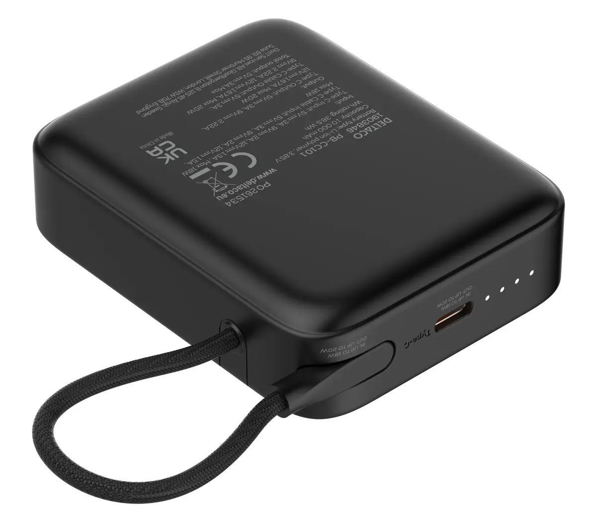 Deltaco PB-CC101 ārējais akumulators 10000 mAh Photo 6
