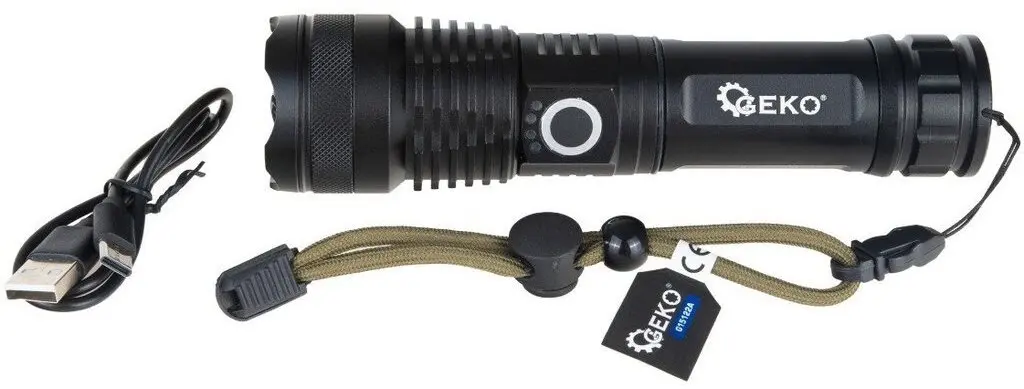 GEKO taktiskais LED lukturis XHP50 15W