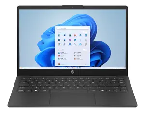 HP Laptop 14-ep2000na, 14-inch HD Display, Intel N150 Processor, 8GB LPDDR5 RAM, Windows 11 Home, Black