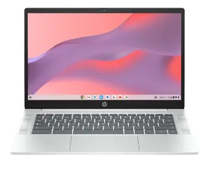 HP Chromebook 14a-nf0007nax Laptop, 14-inch HD Display, Intel N100, 4GB LPDDR5 RAM, ChromeOS, Silver