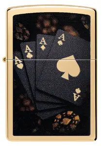 Ветрозащитная зажигалка Zippo 47141 Lucky Aces Design