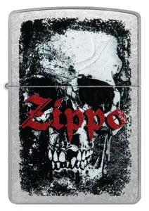 Zippo 47002 Windproof Lighter with Skull Design