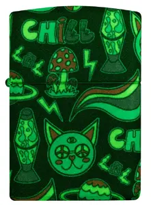 Ветрозащитная зажигалка Zippo 47114 с дизайном Glowing Chill