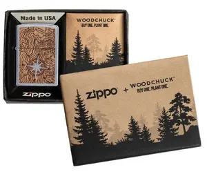 Zippo 49055 Woodchuck Compass Windproof Lighter