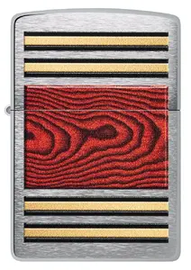 Zippo 47187 Windproof Lighter with Woodgrain Design
