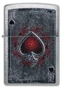 Zippo 47185 Antiqued Ace Design Windproof Lighter